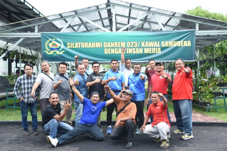 Wartawan Sibolga-Tapteng Apresiasi Silaturahmi Korem 023/KS