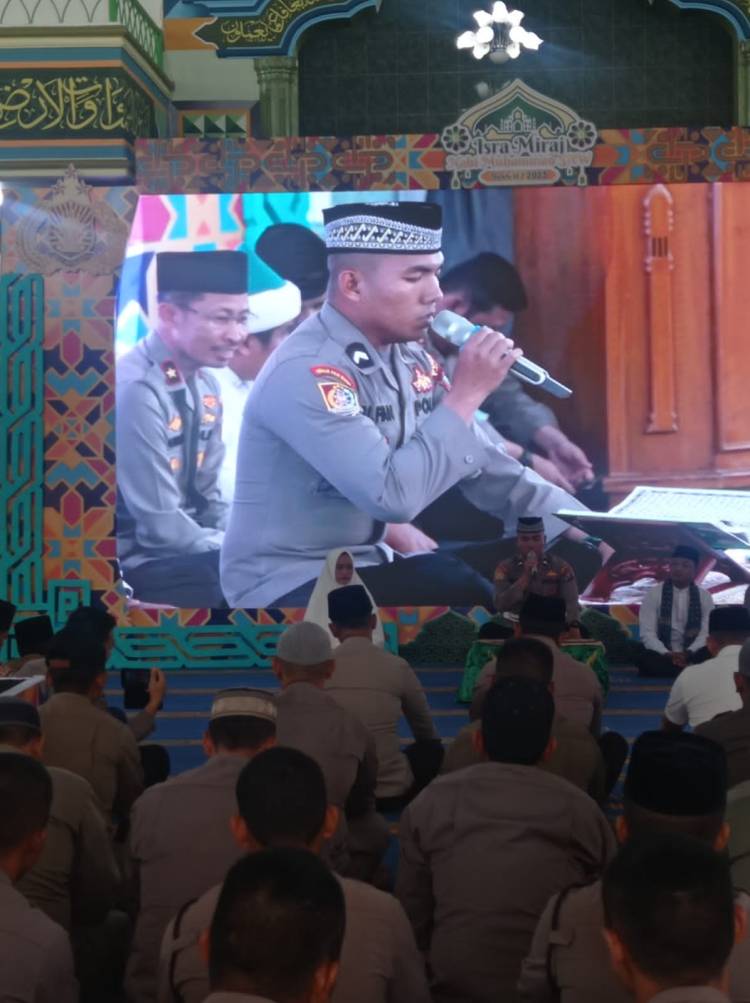 Polda Sumut Peringati Isra Miraj "Sejarah Perjalanan Rasulullah Menerima Shalat"
