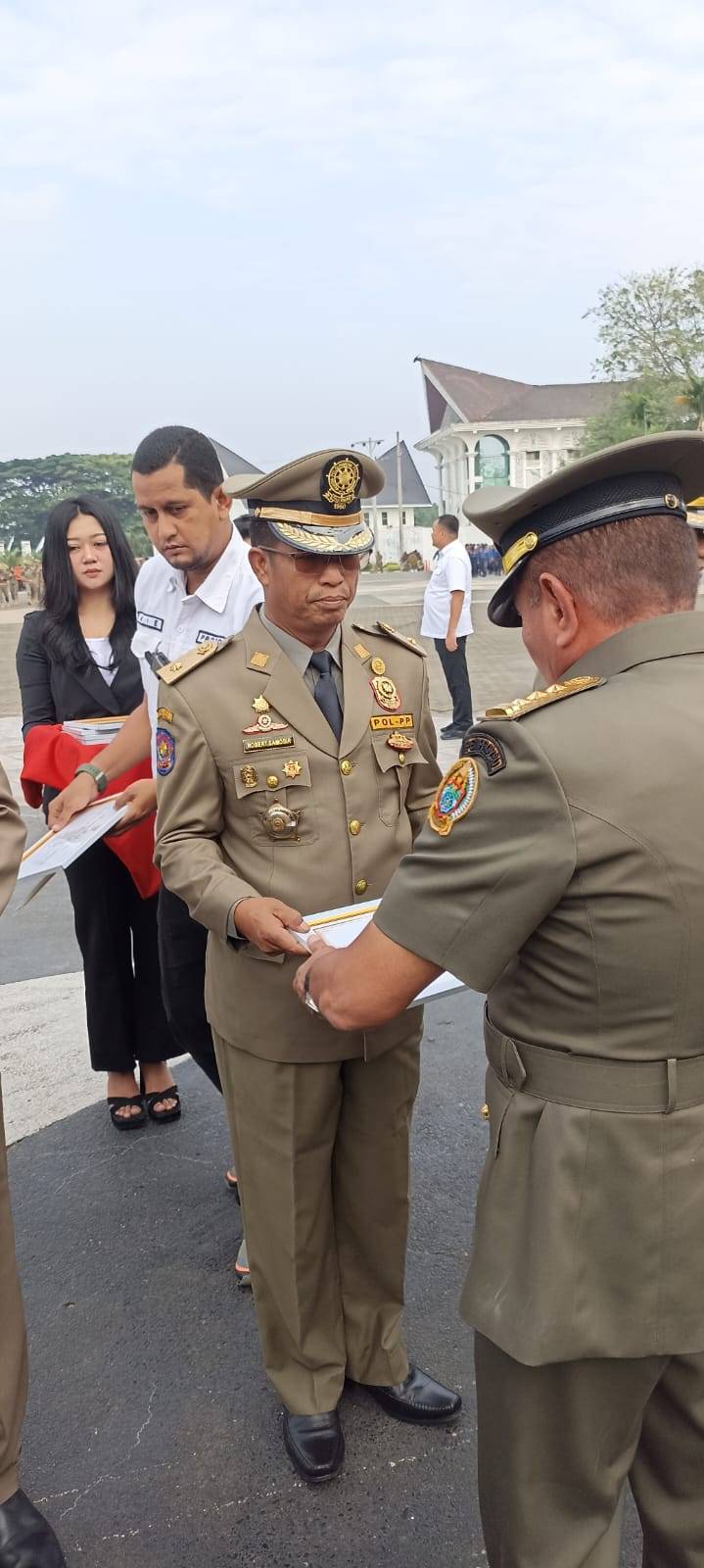 Tingkat Sumut, Satpol PP Siantar Raih Penghargaan Kategori Memuaskan Nominatif III