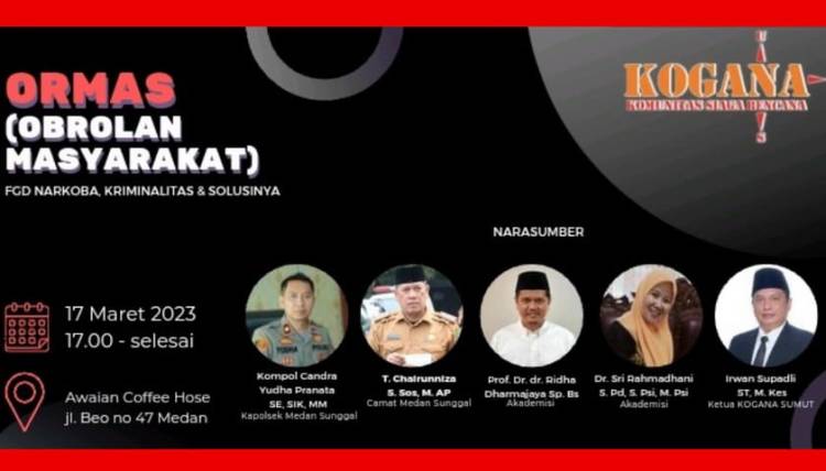 Dampak Buruk Penggunaan Narkoba Jadi Perhatian Kogana Sumut