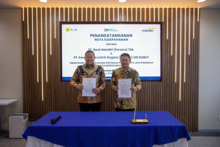PLN dan Bank Mandiri Perkuat Kolaborasi dan Sinergi Antar BUMN