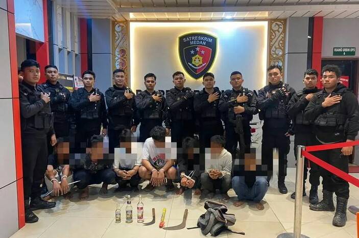 7 Anggota Geng Motor SSB Diringkus Tim PRC Polda Sumut