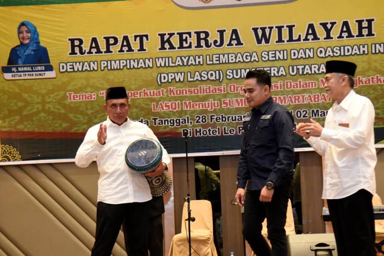 Buka Rapat Kerja LASQI Sumut, Edy Rahmayadi Minta Qasidah Terus Jadi Perekat Umat