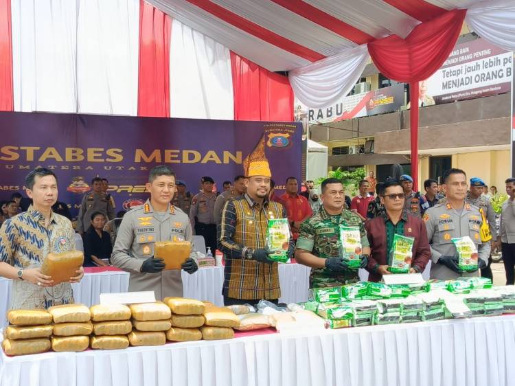 Polrestabes Medan Gagalkan Peredaran 68 Kg Sabu