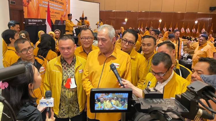 Rakornas Partai Hanura Sukses, Puluhan Ribu Kader Padati Gedung Asia Afrika Bandung, Ini Pesan Oso