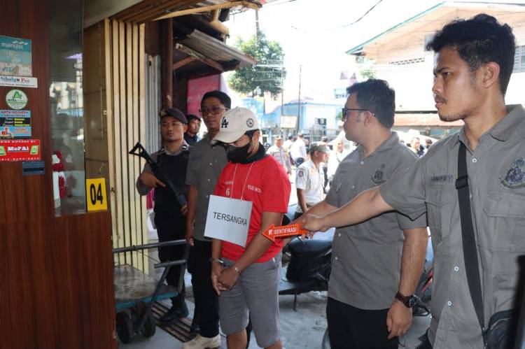 Rekonstruksi Pembunuhan di Sibolga Tampilkan 30 Adegan di 7 TKP
