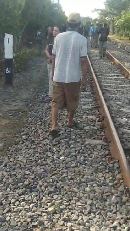 Di Sergai, Wak Wasisno Tewas Di Tempat Di Tabrak Kereta Api