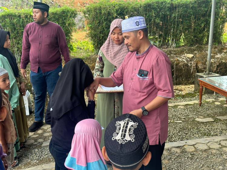 PT PSU Bagi Sembako untuk Ratusan Anak Yatim dan Duafa