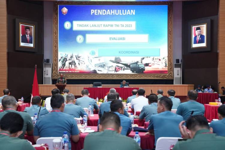 Rakorlog TNI TA.2023 Untuk Bangun Komunikasi Antara Staf Logistik TNI