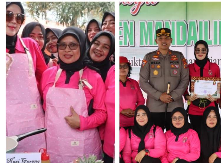 Bhayangkari Cab.Madina Juara 1 Lomba Masak Nasi Goreng dalam HUT Kab.Madina
