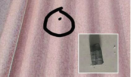 Diduga Peluru Nyasar Tembus Atap Rumah Guru di Labuhanbatu