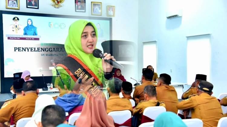 Buka Bimtek TK PKK Desa se-Batu Bara, Ny. Maya Harap Dapat Ciptakan Generasi Emas