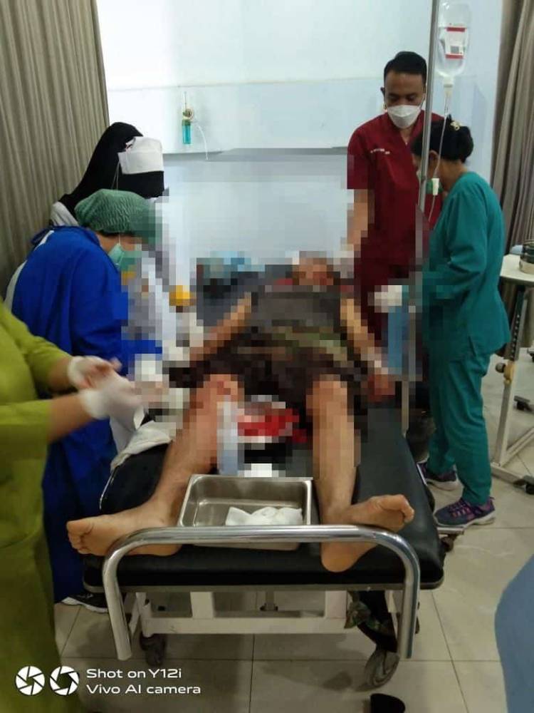 Sadis... , Kepala Babinsa Kodim 02/04 DS Dibacok Maling Sawit
