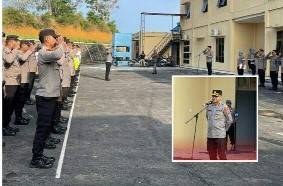 Polres Labuhanbatu Selatan Gelar Apel Pagi Awal Maret 2023