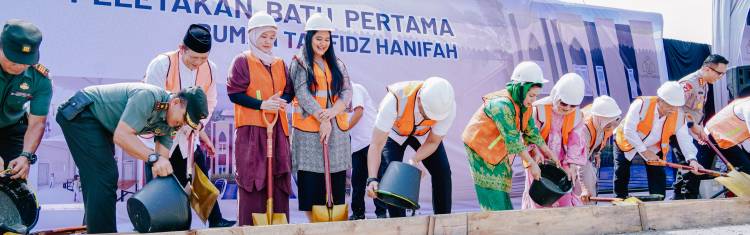 Peletakan Batu Pertama Pembangunan Rumah Tahfidz & Panti Asuhan Hanifah, Bobby Nasution: Semoga Bermanfaat