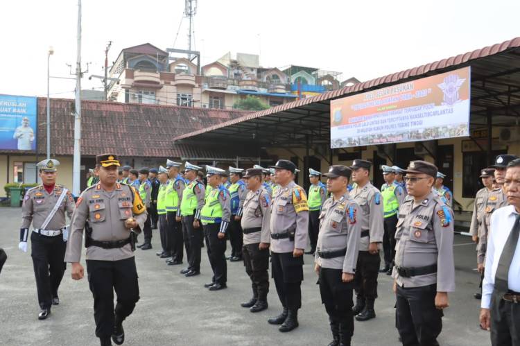 Polres Tebing Tinggi Apel Gelar Pasukan Operasi Keselamatan Toba 2023
