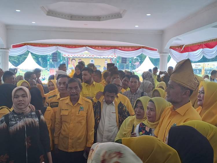Ketua Dan Pengurus DPD Golkar Kota Medan Hadiri Pelantikkan Golkar Langkat