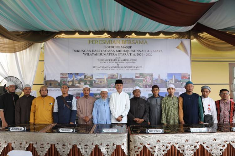 Resmikan Sebelas Masjid Yayasan Minhajussunnah Surabaya,  Ijeck Ucapkan Terima Kasih