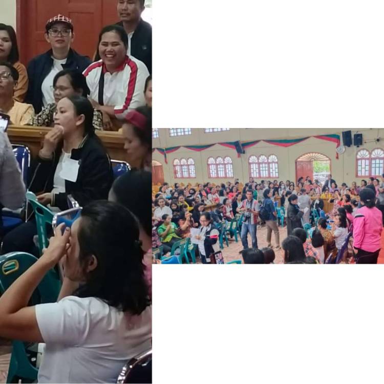 Pesta Parheheon Ina, Perempuan Gereja Resort HKBP Pargodungan Lomba Make Up Wajah Sukses