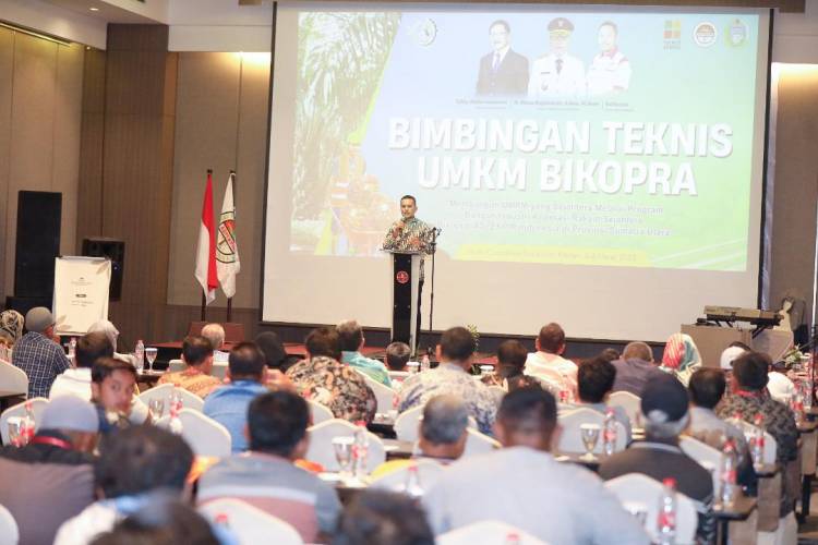 Buka Acara Bimtek UMKM Bikopra Aspekpir Indonesia, Musa Rajekshah Sambut Baik