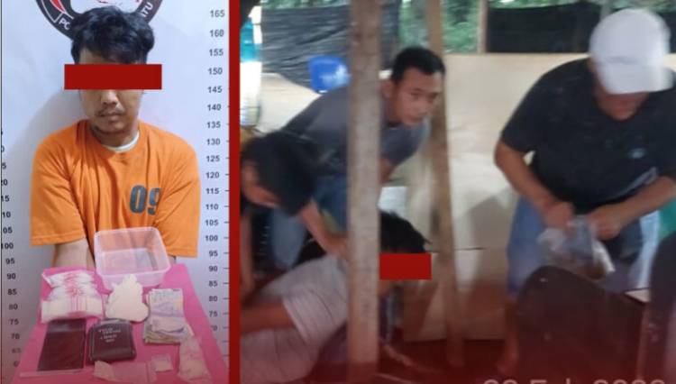 Transaksi Sabu Dan Ekstasi Di Pondok Dalam Area Kebun PTPN III Membang Muda, HP Ditangkap Polisi