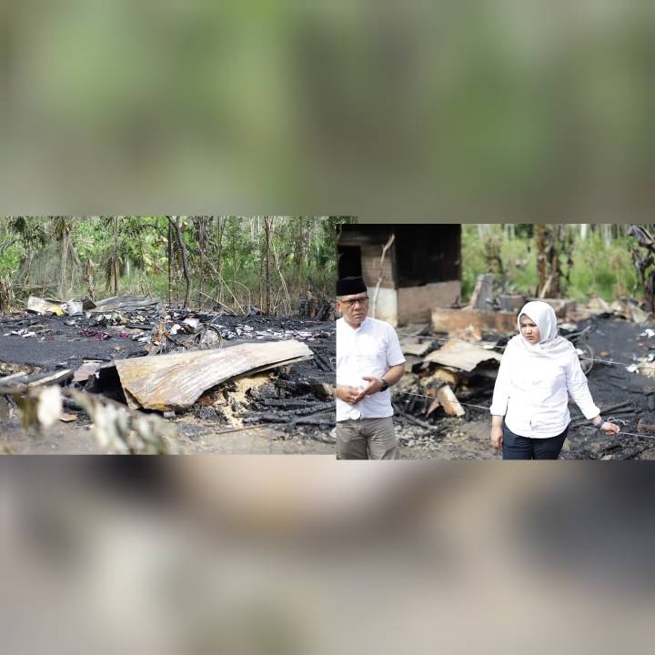 Wakil Bupati Madina Kunjungi Korban Kebakaran di Simangambat