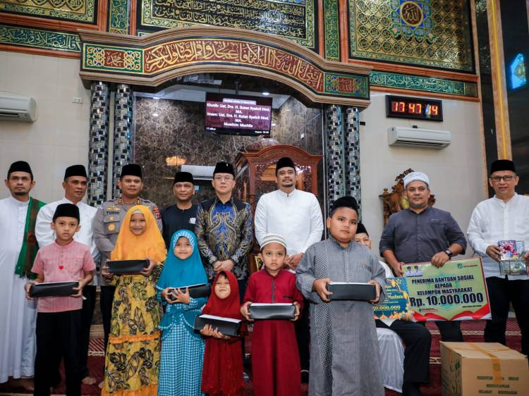 Safari Ramadhan, Pemko Medan Berikan Sejumlah Bantuan untuk Kemakmuran Masjid Pahlawan Muslimin Medan Kota