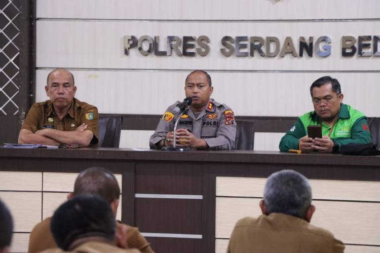 Kapolres Serdang Bedagai Memimpin Rapat Koordinasi Pengendalian Inflasi di Kabupaten Sergai
