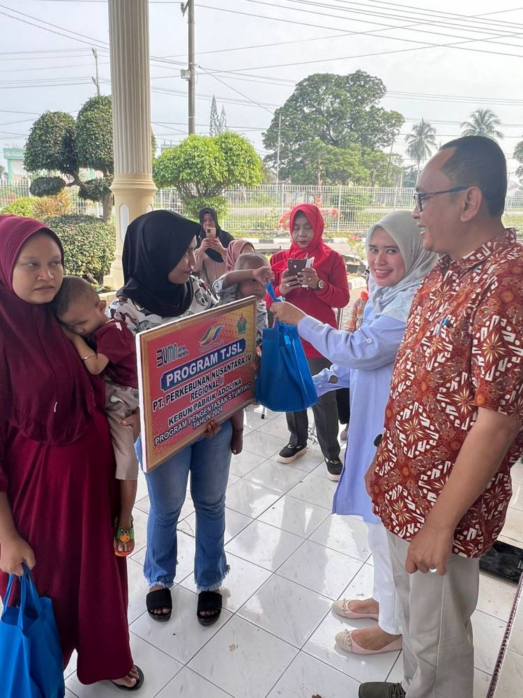 Pencegahan stunting dan pemberian pangan bergizi di lingkungan PTPN IV Regional II Unit adolina