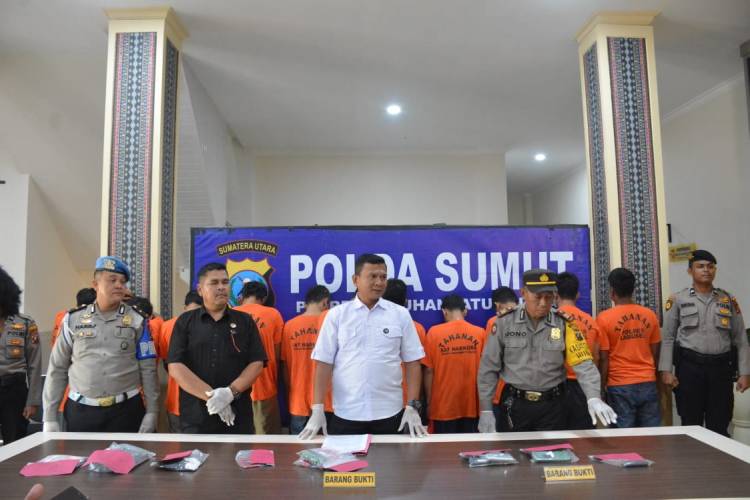 Polres Labusel Ringkus 11 Jaringan Narkoba