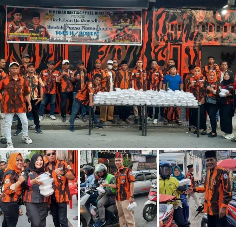PAC Pemuda Pancasila Medan Denai, Laksanakan Roadshow, Bagi-bagi Takjil Gratis