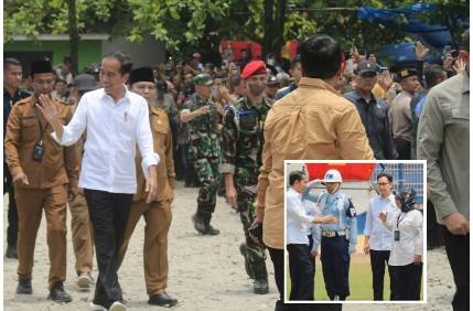 Berkunjung ke Labuhanbatu, Ribuan Masyarakat Antusias Sambut Kedatangan Jokowi