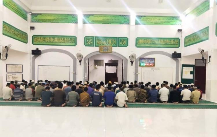 Tingkatkan Ibadah Saat Ramadhan, WBP Lapas Pemuda Langkat Tarawih dan Tadarusan Bersama