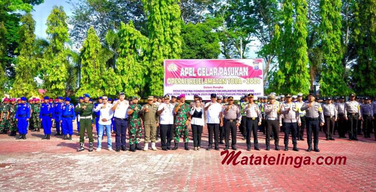 Pj Bupati Langkat Faisal Hasrimy pimpin Apel Keselamatan Toba 2024
