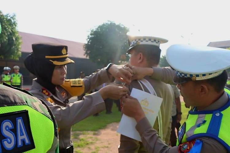 Polresta Deli Serdang Laksanakan Apel Gelar Pasukan Ops Keselamatan Toba 2024