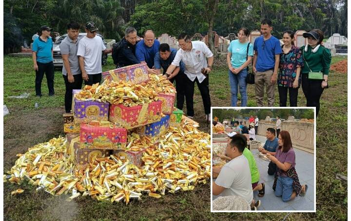 Pererat Silaturrahmi, Keluarga Besar Wong Dari Dalam Dan Luar Kota Rayakan Cheng Beng Di Rantauprapat