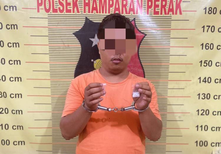 Polsek Hamparan Perak Sukses Tangkap Tersangka Narkoba di Desa Paya Bakung