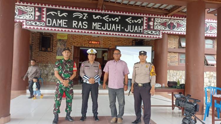 Polres Karo daan TNI Pengamanan Jumat Agung