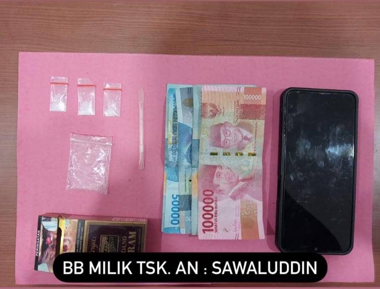 Meresahkan! Pengedar Sabu di Kantor Ormas Diringkus Polres Labusel