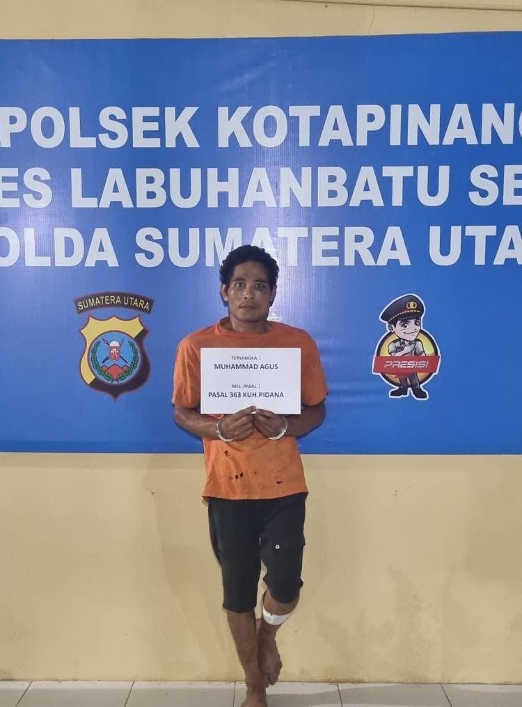 Istirahat di SPBU, Perhiasan Digasak Maling, Polres Labusel Tembak Pelaku