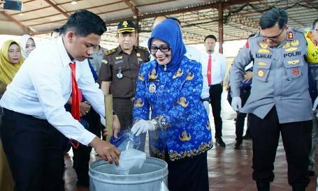 Polres Labuhanbatu Musnahkan Barangbukti Narkoba Jenis Sabu Seberat 14.983,3 Gram Sabu