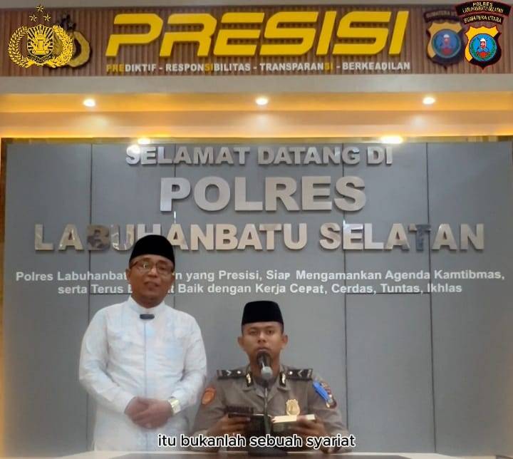 Polisi Santri, Polres Labusel Giat Mengaji, Mengajak Meningkatkan Keimanan dan Taqwa kepada Allah SWT