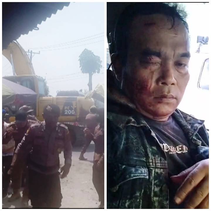 Sat Pol PP Deli Serdang Diserang Batu Oleh Massa Yang Diduga Bayaran