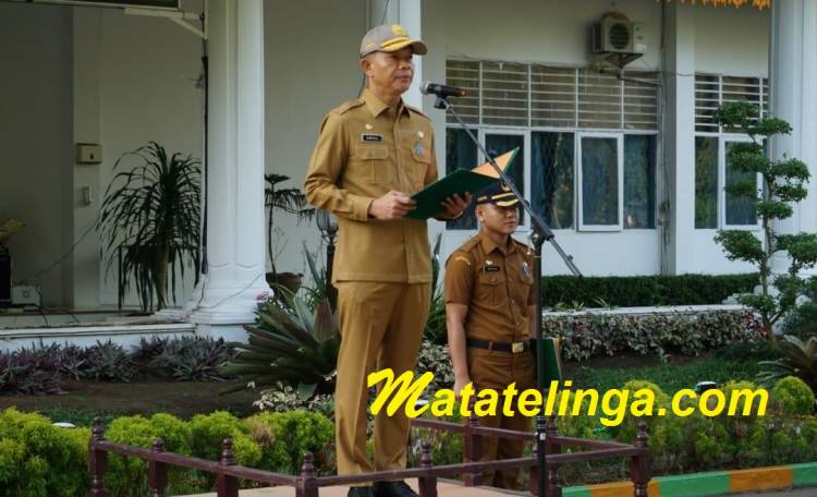 Pimpin Apel Gabungan, Sekda Langkat Amril tegas untuk turunkan kemiskinan ekstrim di Langkat