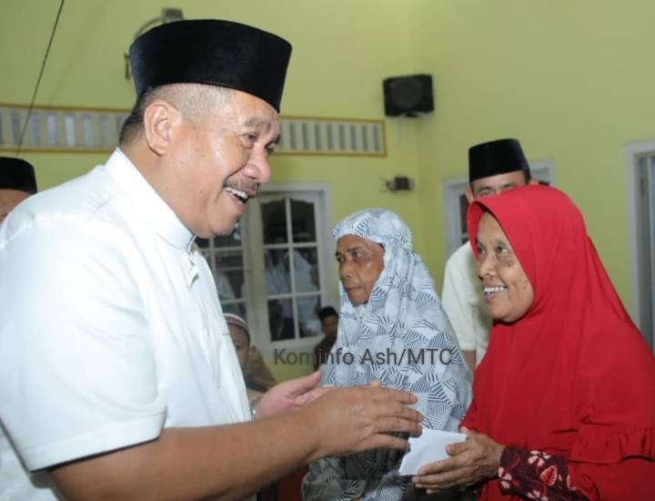 Safari Ramadhan 1446 H Tahun 2025 Dihari Kedua Bupati Asahan Kunjungi Masjid Al-Iradah Desa Pulau Bandring