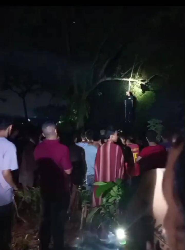 Warga Sunggal Tewas Tergantung di Pohon Rambutan