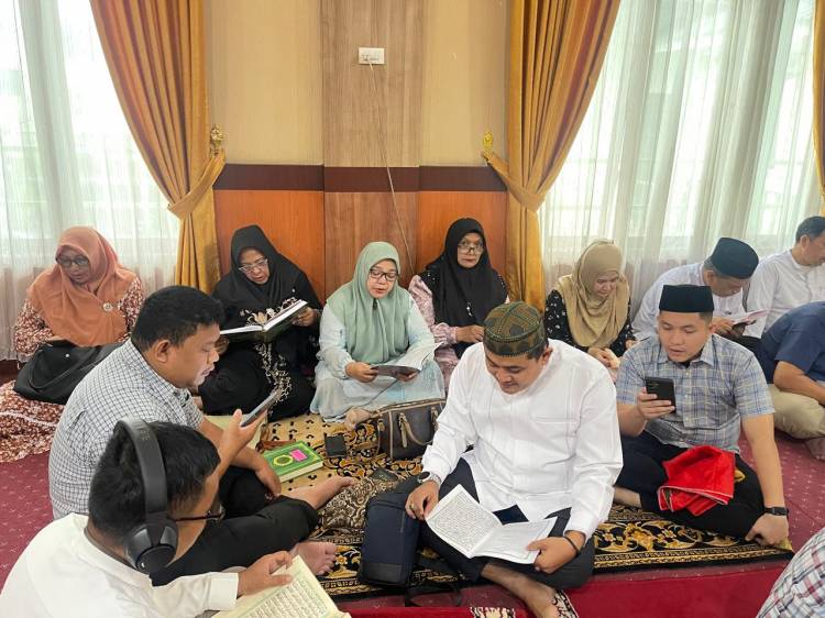 Kanwil Kemenagsu Ikuti Gelaran Indonesia Khataman Al Quran,  14.089 Kali Khatam
