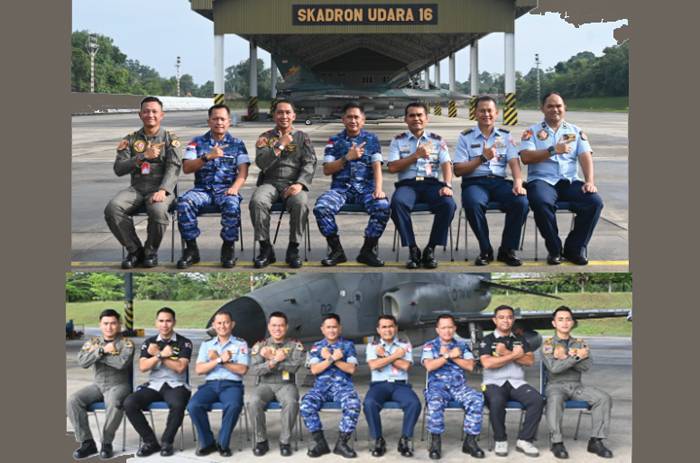 Dankosek I Tinjau Unsur Tempur Operasi Pertahanan Udara Lanud Roesmin Nurjadin Pekanbaru