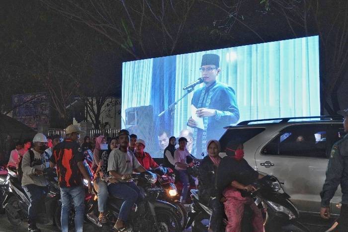 47 Kendaraan Hias Meriahkan Malam Takbiran Di Medan Belawan