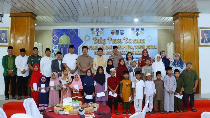 Ramadhan, Polres Tebingtinggi Santuni Anak Yatim